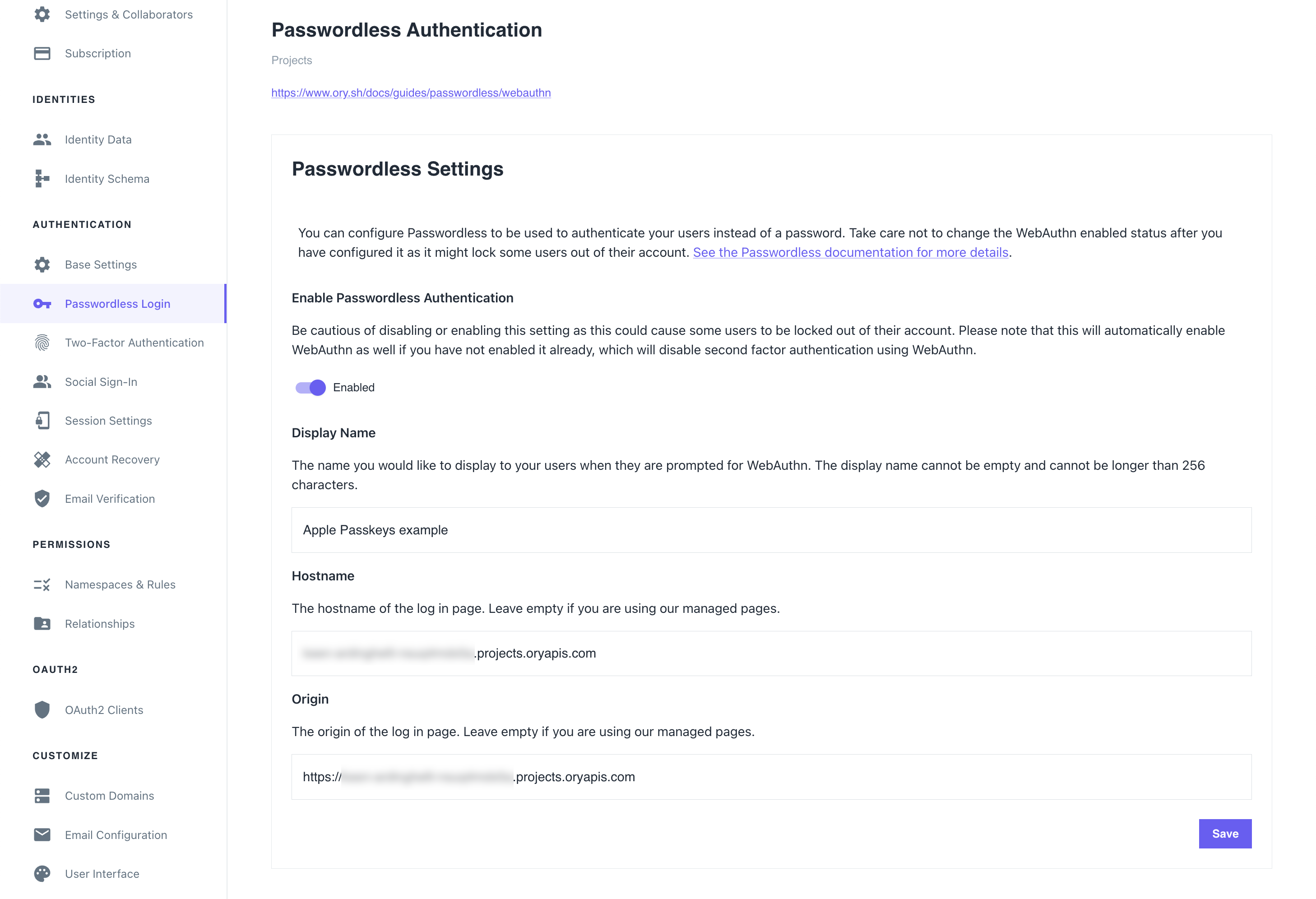 Passwordless login with passkeys, Authentication