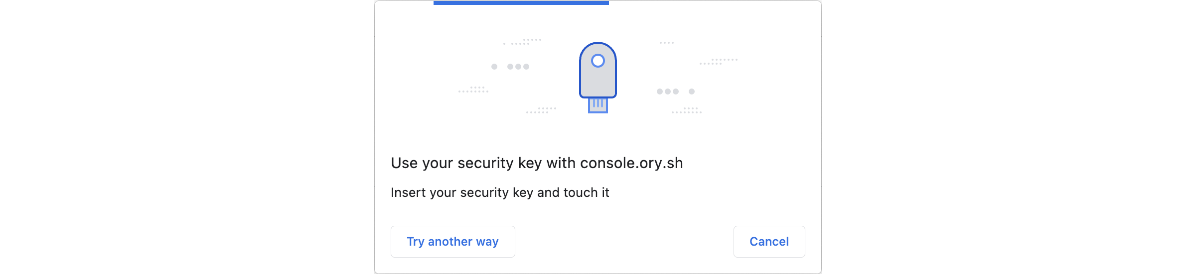 Verify identity with USB security key
