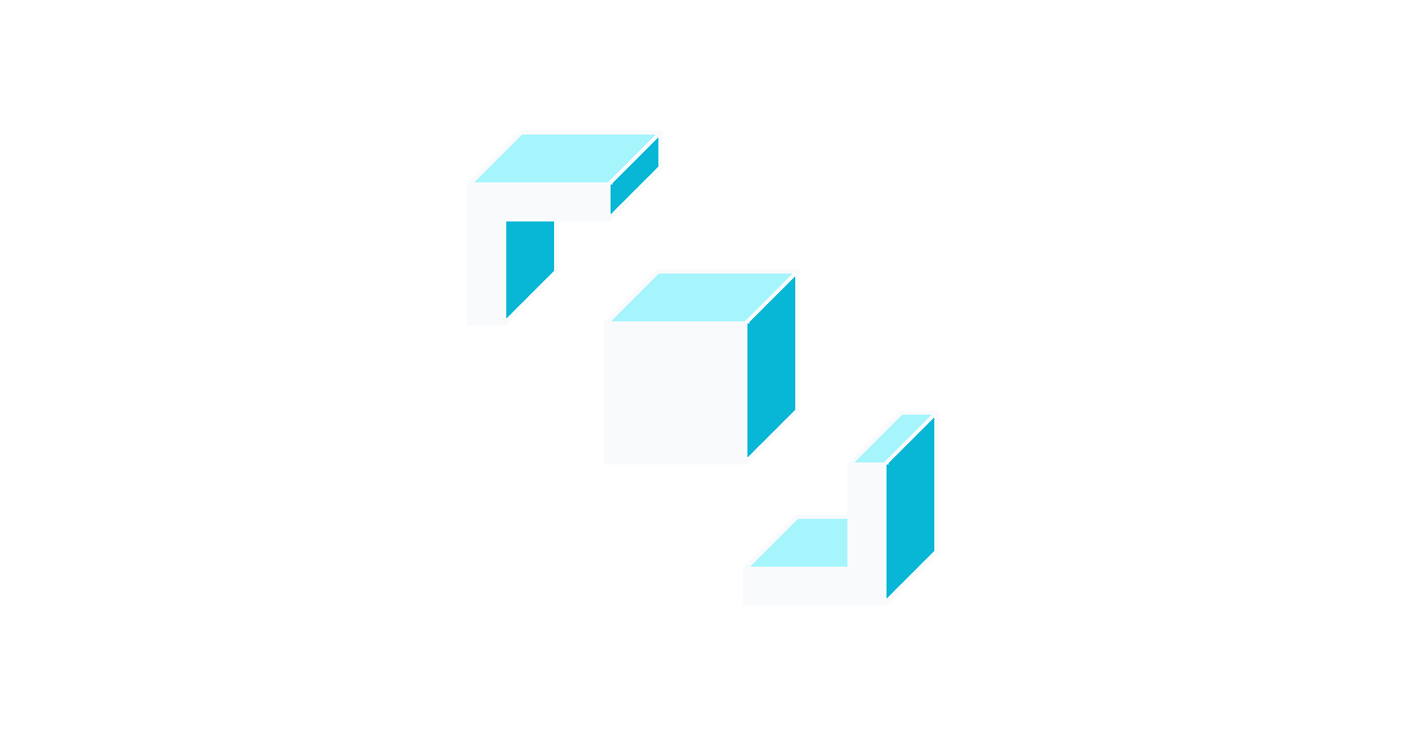 an identity management icon with lines to four cubes extending out from the icon